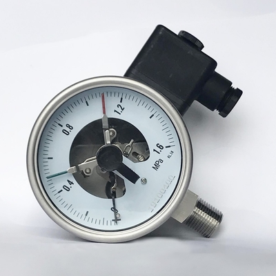 316ss Elektrik Temaslı Basınç Göstergeleri 1.6 MPa 100mm Tümü Paslanmaz Çelik Basınç Göstergeleri