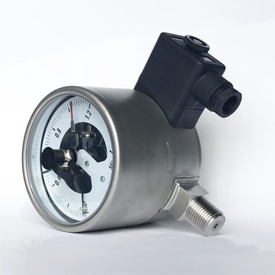 316ss Elektrik Temaslı Basınç Göstergeleri 1.6 MPa 100mm Tümü Paslanmaz Çelik Basınç Göstergeleri