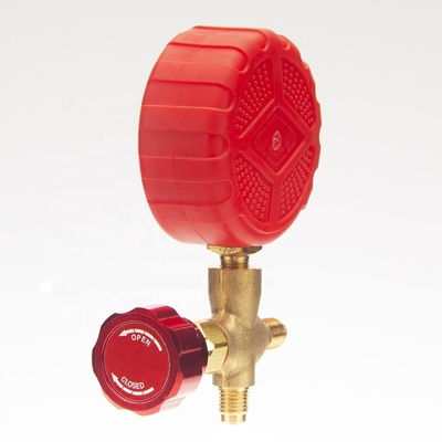 70mm 55 Bar Manifold Manometre Pirinç Bağlantı Paslanmaz Çelik Manometre
