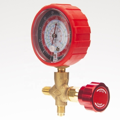70mm 55 Bar Manifold Manometre Pirinç Bağlantı Paslanmaz Çelik Manometre